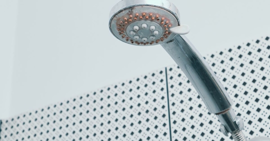 hard water on shower head